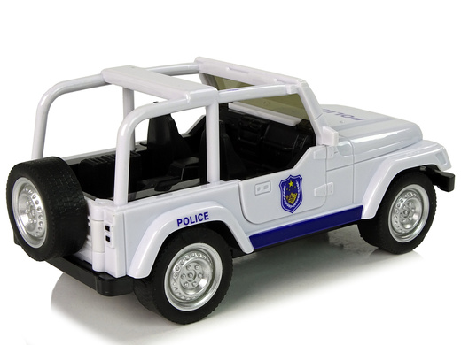 Samochód Terenowy Auto Policyjne Białe 
