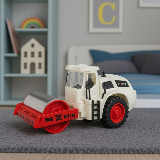 Walec Drogowy Budowlany Metalowy Obrotowy Walec Światła Dźwięki 