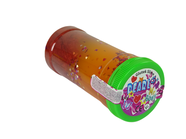 Slime mr Boo Kryształowa Perła Pomarańczowo- Bordowa