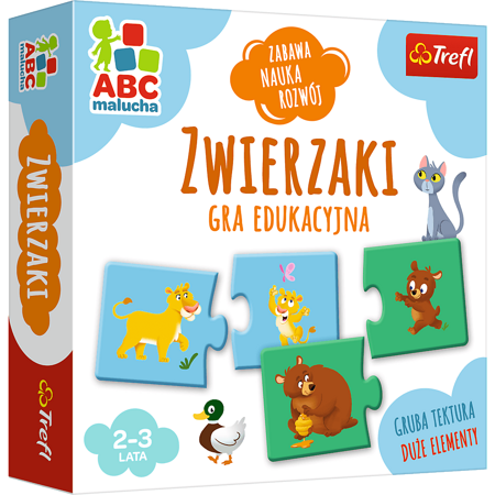 Gra Edukacyjna Zwierzaki z Serii ABC Malucha Trefl 01940