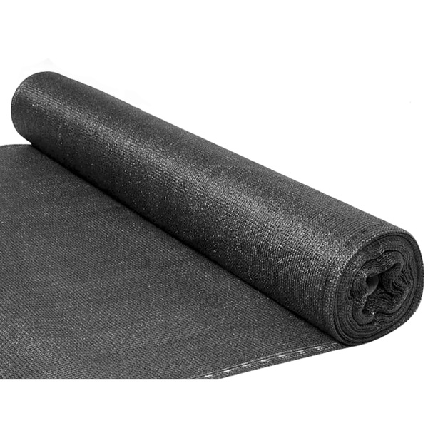 Siatka Cieniująca Na Ogrodzenie Płot Maskująca Szara 1.5M 50M 140g/m² 