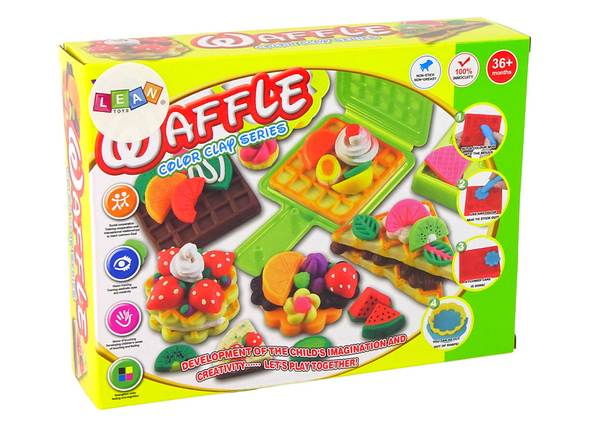 Zestaw Ciastolina Wafle Sandwich Zestaw Foremek 