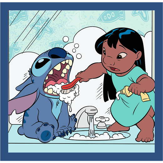 Puzzle - 3w1 (20, 36, 50) - Czas ze Stitchem - Lilo and Stitch - Trefl 34896 