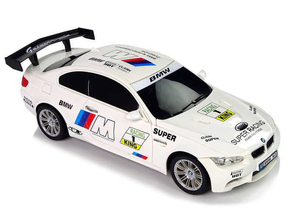 Auto Sportowe R/C 1:18 BMW- M3 Biały 2.4 G Światła 