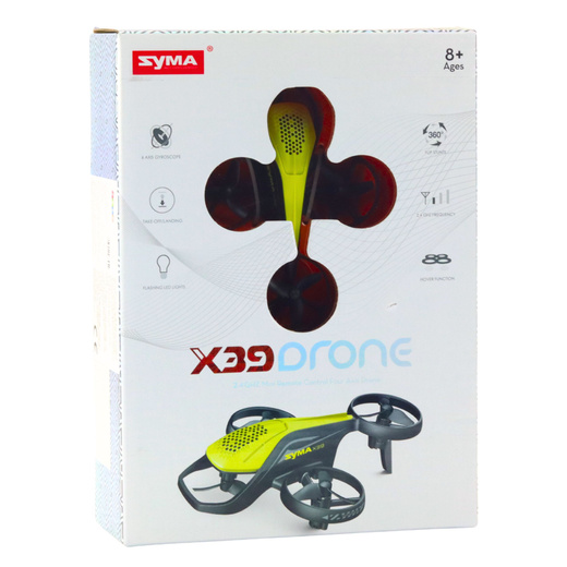Mini Dron Zdalnie Sterowany RC Syma X36 Czteroosiowy Akrobacje Żółty