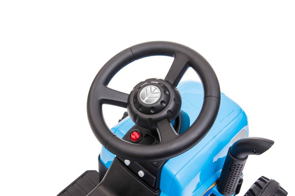 Traktor Na Akumulator z Przyczepą A009 Niebieski 