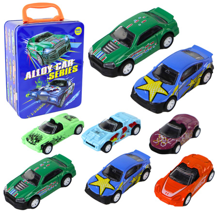 Zestaw Pojazdów Napęd Frykcyjny W Skrzynce Metal 6 ele