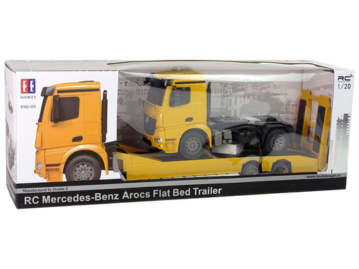 Duża Ciężarówka Laweta R/C Mercedes Arocs Żółta 1:20 Długość 103 cm 
