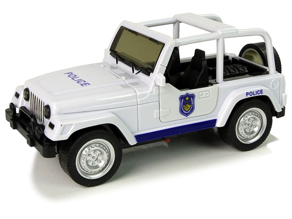 Samochód Terenowy Auto Policyjne Białe 