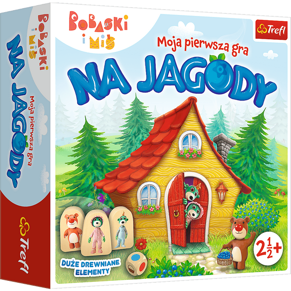 Moja pierwsza gra Na Jagody Bobaski i Miś Trefl 02063