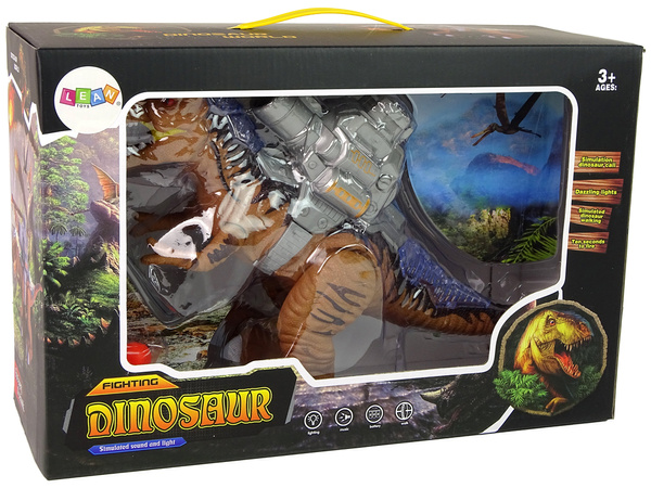 Dinozaur z Katapultą Chodzi Strzela Brązowy 
