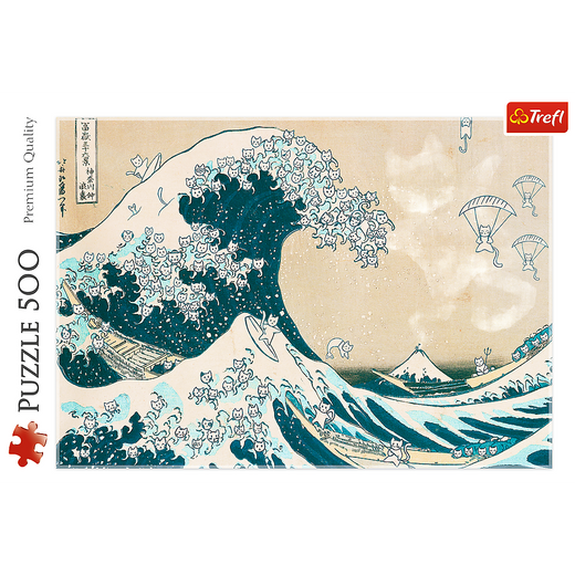 Puzzle - 500 - Wielka kocia fala - Trefl 37537
