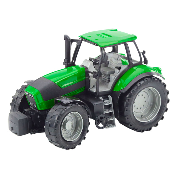 Traktor Rolniczy Farmerski Z Pługiem Napęd Zielony 50cm 