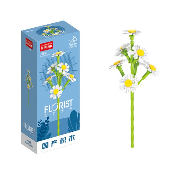 Klocki Konstrukcyjne Pojedynczy Kwiat Dekoracyjny 56-245 el.