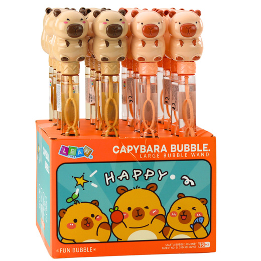 Bańki Mydlane Duża Różdżka Rozkładana Kapibara 35 cm 120 ml