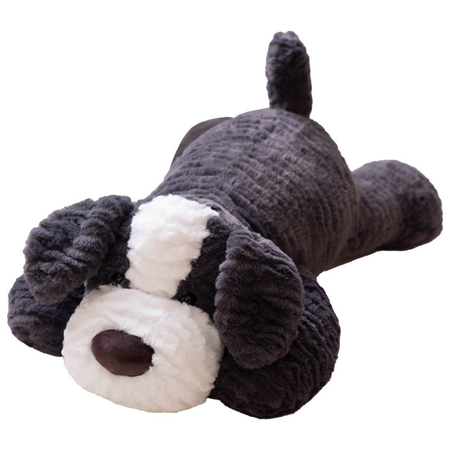 Pluszowa Maskotka Przytulanka Piesek Ciemnoszary 30cm
