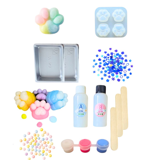 Zestaw Kreatywny DIY Do Tworzenia Gniotków Gniotek Kocia Łapka 