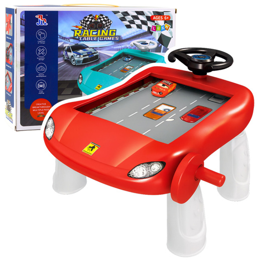 Symulator Jazdy Manualny Stolik Edukacyjny Czerwony 