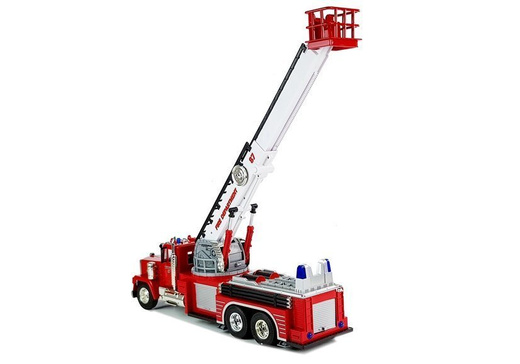 Wóz Strażacki 60cm Wysuwana Obrotowa Drabina R/C Dźwięk Syrena Światła 