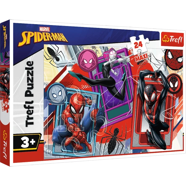 Puzzle - 24 Maxi - Pajęcze zmysły - Disney Marvel Spiderman - Trefl 14366 
