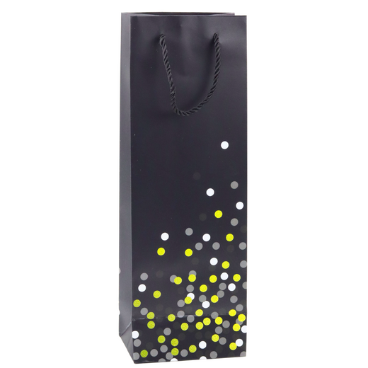 Torba Prezentowa Na Butelkę Wino W Kropki 36 x 12 x 9cm