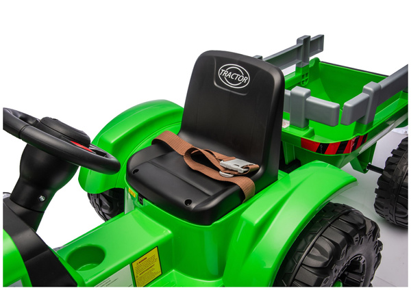 Traktor Na Akumulator CH9959B Z Przyczepą Jasno Zielony 24V