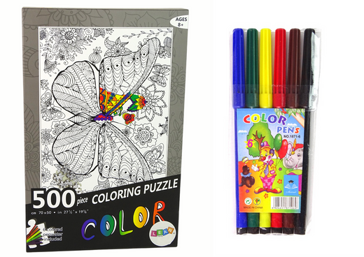 Puzzle Do Kolorowania 500 Elementów Motyl 