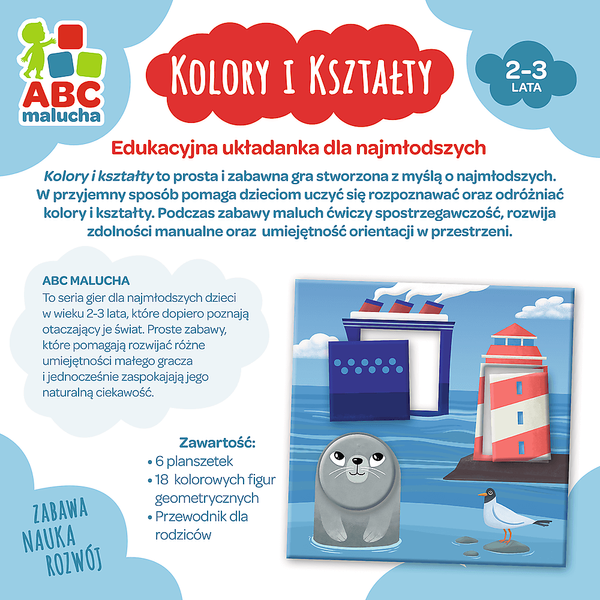 Gra edukacyjna dla dzieci Kolory i kształty ABC Malucha Trefl 01939