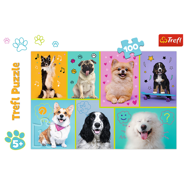 Puzzle - 100 - W świecie piesków - Trefl 16421