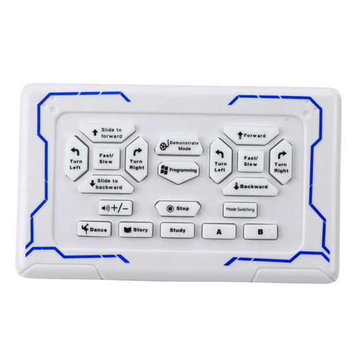 Robot Interaktywny Zdalnie Sterowany RC 16 Funkcji Światła Dźwięki Niebieski