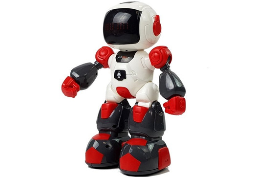 Robot Zdalnie Sterowany Zegarkiem na Podczerwień  Dźwięk Światła Nagrywanie Czerwony 