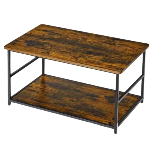Zestaw Stolików Kawowych 2w1 Vintage Drewno Rustykalne 123x60x51cm 