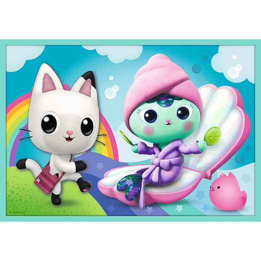 Puzzle - 10w1 - W świecie Gabi - Universal Gabby"s Dollhouse Trefl  96003