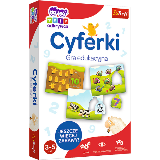 Gra dla dzieci Cyferki Mały Odkrywca Trefl 01946