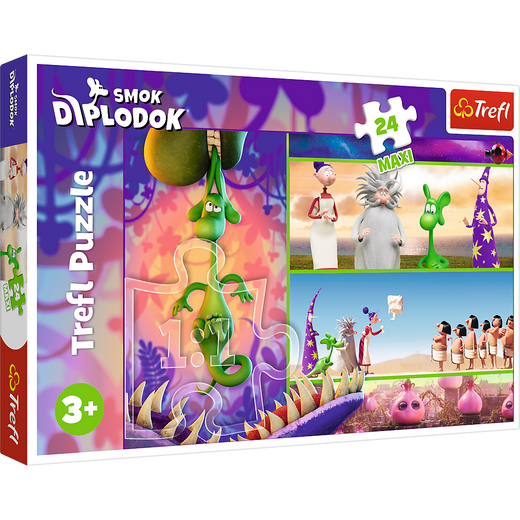 Puzzle - 24 Maxi - Ciekawski Smok Diplodok - Trefl 14376