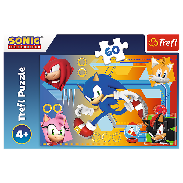 Puzzle - 60 - Sonic w akcji - Trefl 17387