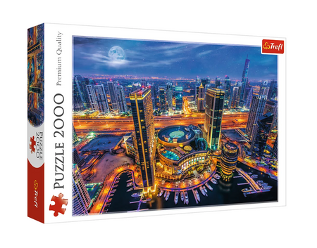 Puzzle - 2000 - Światła Dubaju - Trefl 27094