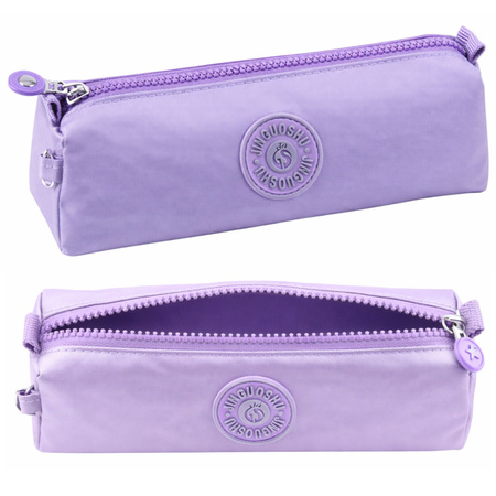 Piórnik Szkolny Organizer Jednokomorowy Fioletowy 21,5cm