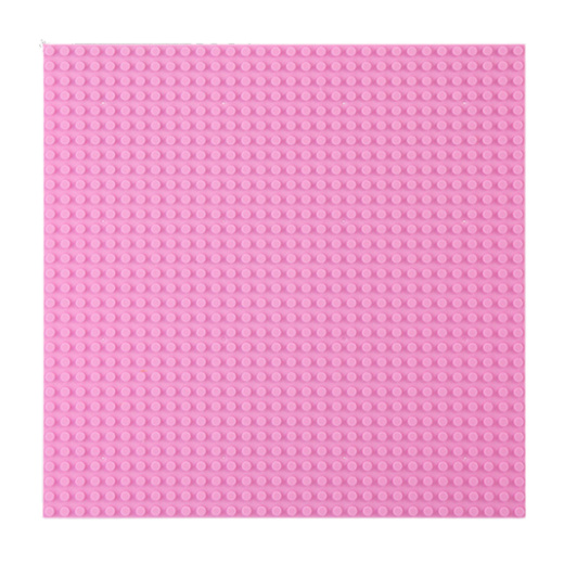 Płyta Plansza Konstrukcyjna Do Klocków Budowania Różowa 25,5x25,5 cm 