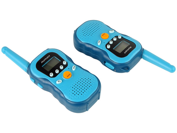 Zestaw Walkie Talkies Krótkofalówki Dla Dzieci Niebieskie 2 Szt. 