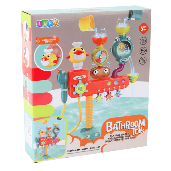 Zabawka Przelewowa Do Kąpieli Kołowrotek Kubeczki Prysznic 