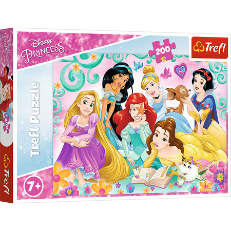 Puzzle - 200 - Radosny świat księżniczek - Disney Princess - Trefl 13268