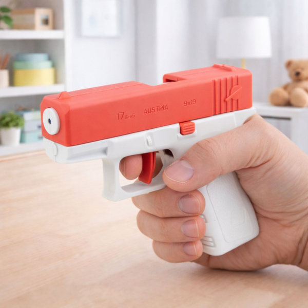 Mini Glock Pistolet Na Wodę Broń Dla Dzieci Różowy 13 cm 
