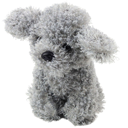 Pluszowa Maskotka Przytulanka Piesek Pudel Miniaturowy Szary 20cm 