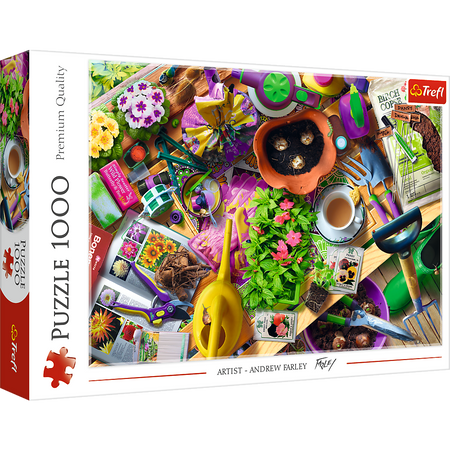 Puzzle - 1000 -  Porządki w ogrodzie - Trefl 10927