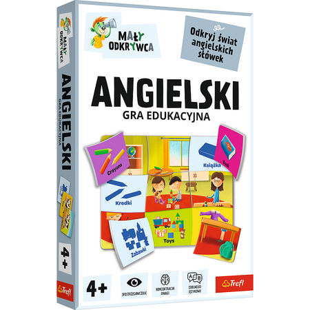 Gra dla dzieci Angielski Mały Odkrywca Trefl 02812 