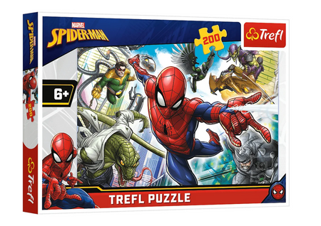 Puzzle - 200 - Urodzony bohater - Spiderman - Trefl 13235