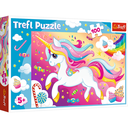 Puzzle - 100 - Piękny jednorożec - Trefl 16386