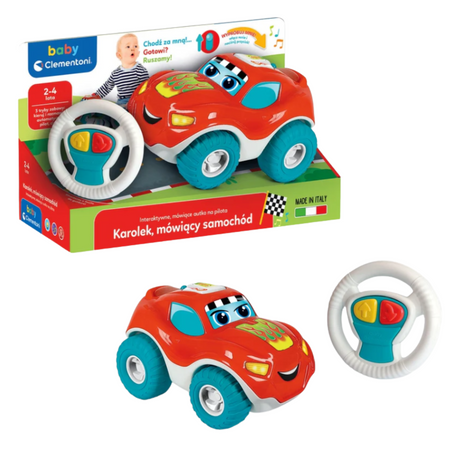 Zdalnie Sterowany Mówiący Karolek Samochód Na Pilota Język Polski Clementoni 50803