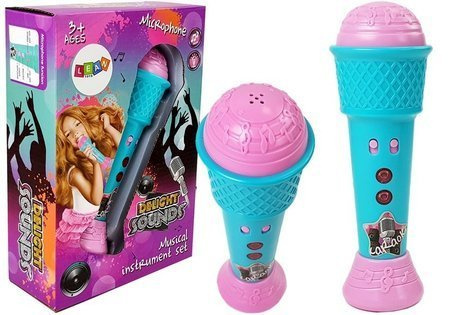 Mikrofon Dziecięcy Karaoke Niebieski 